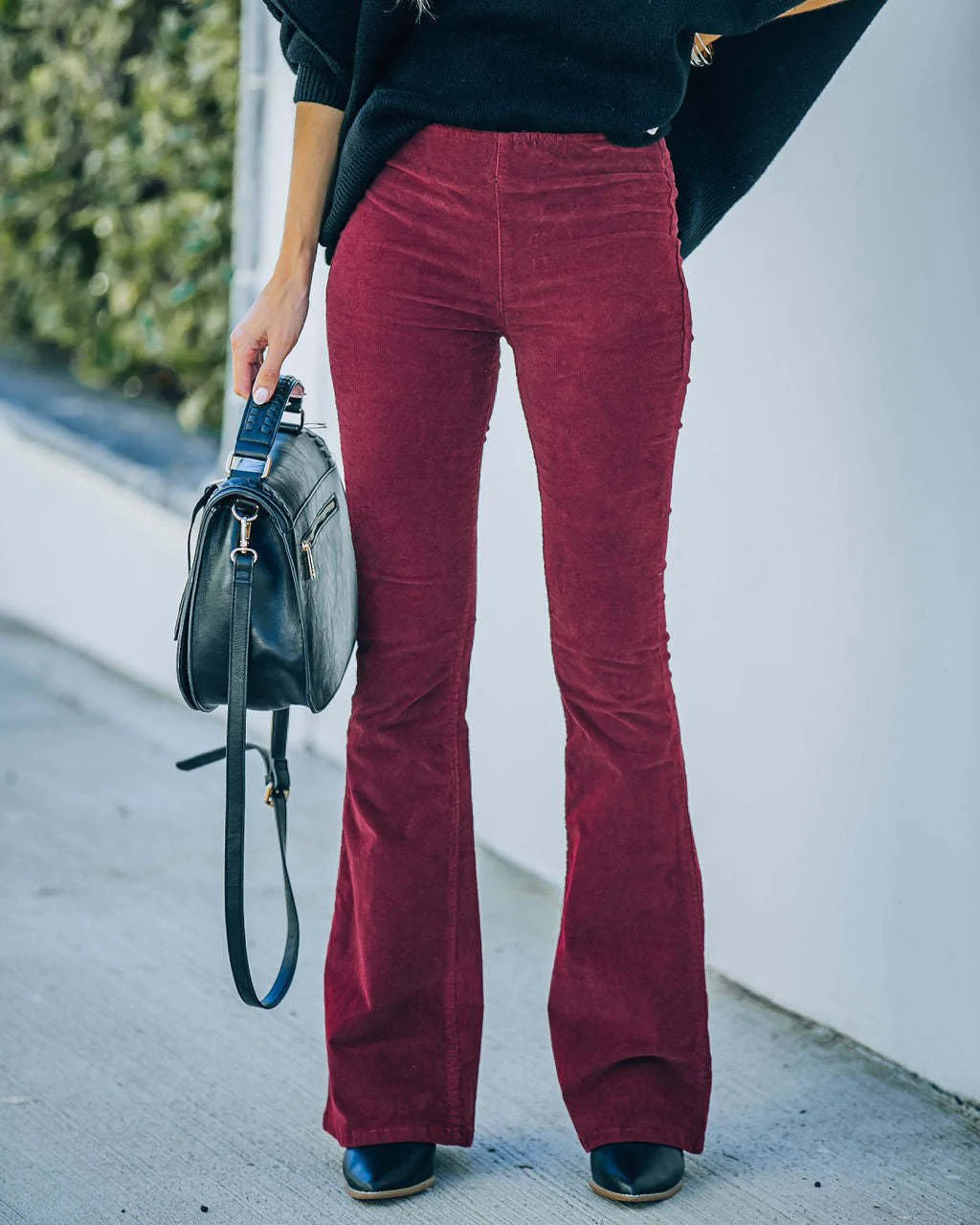 Women’s Flare Pants – High Waist – Tailored Fit – Soft Stretch – Seamless Full Length