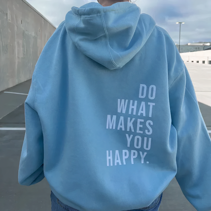 Women’s Hoodie – Oversized Fit – Cotton Blend – Slogan Back – Casual Loungewear