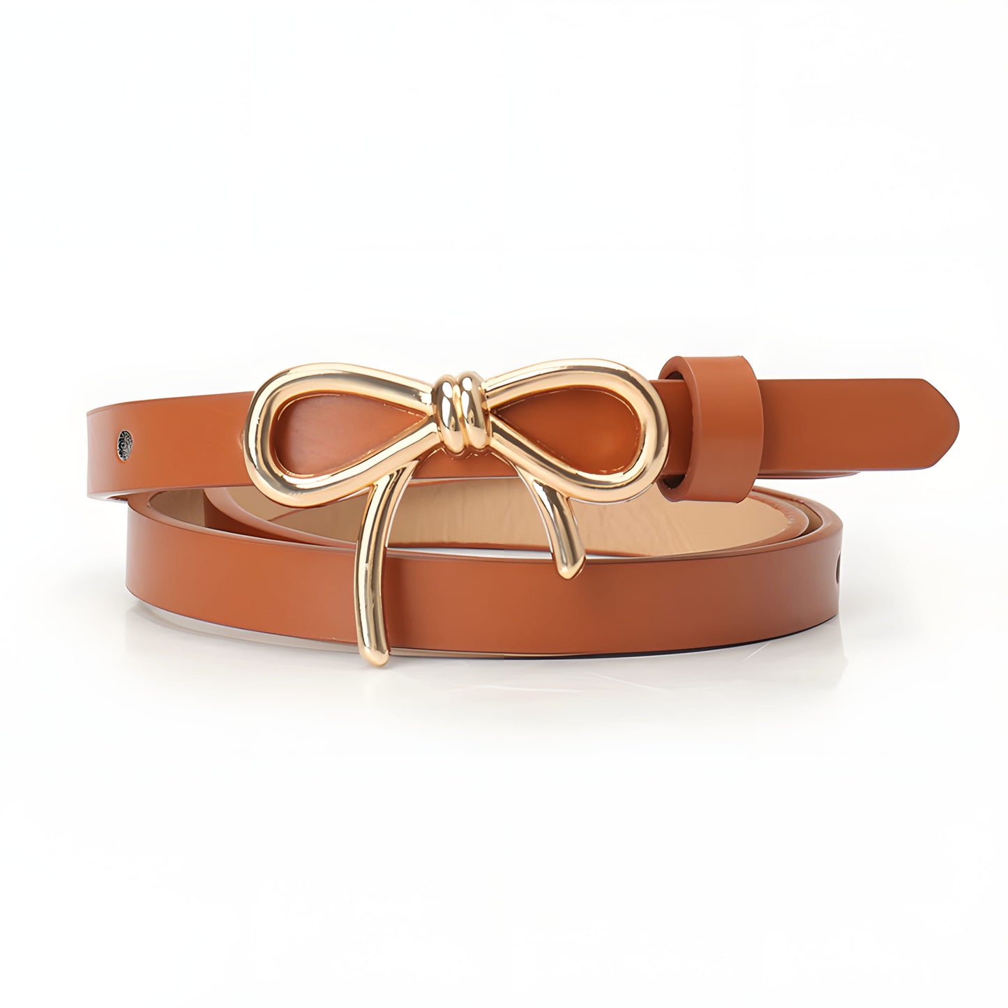 Isabella Adjustable Bow Buckle Belt | Solid Adjustable Length Belt