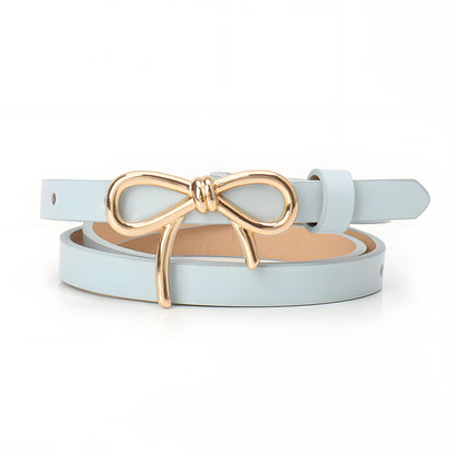 Isabella Adjustable Bow Buckle Belt | Solid Adjustable Length Belt