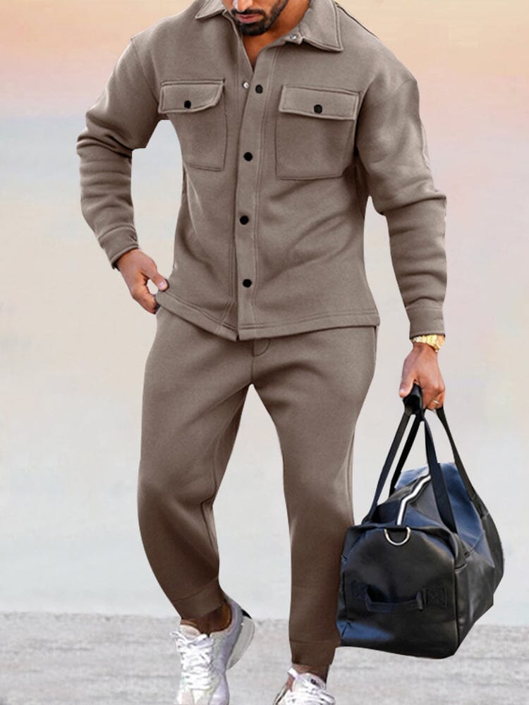 Men’s Shirt – Relaxed Fit – Button-Up Front – Chest Pockets – Casual Athleisure Wear