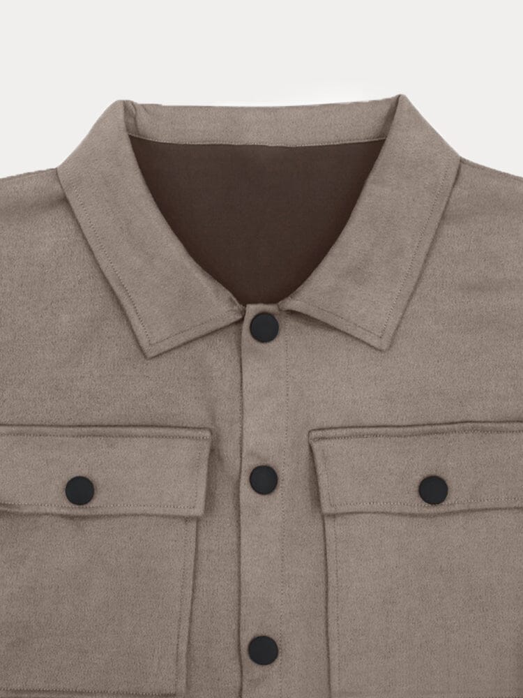 Men’s Shirt – Relaxed Fit – Button-Up Front – Chest Pockets – Casual Athleisure Wear