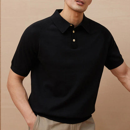 Men’s Polo Shirt – Tailored Fit – Soft Knit – Short Sleeve – Casual Smart Style