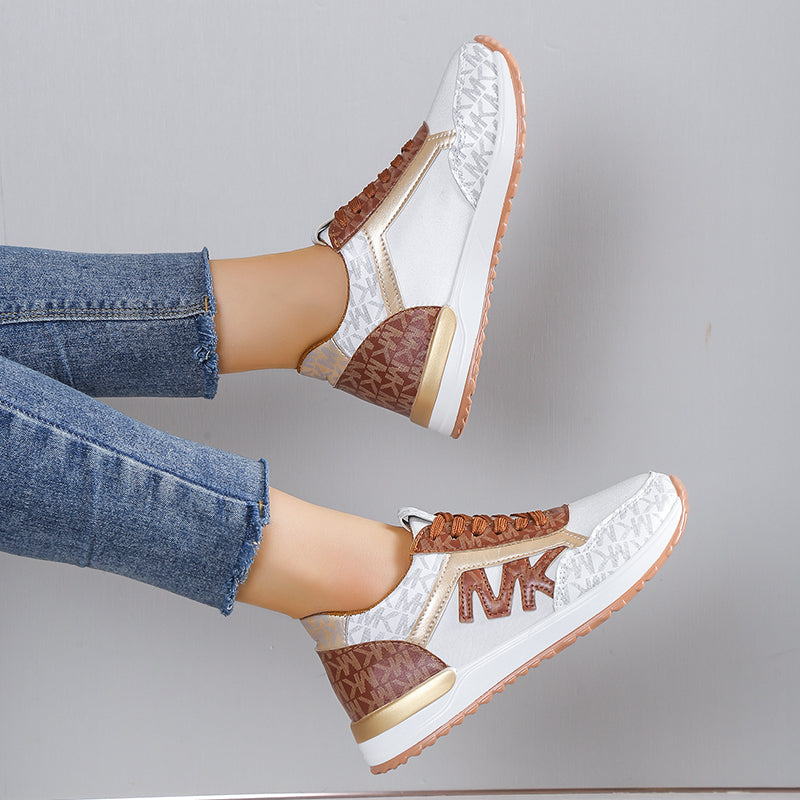 Women’s Sneakers – Breathable Mesh – Cushioned Sole – Low-Top Fit