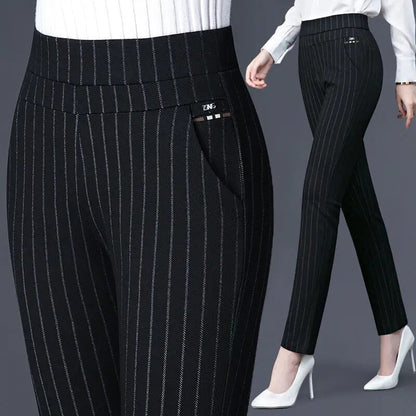 Women’s High-Waisted Leggings – Slim Fit – Stretch Fabric – Faux Pocket Detail