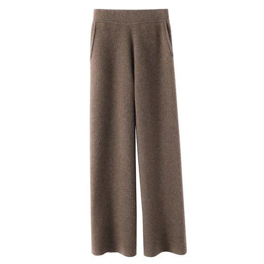 Women’s Sweatpants – Relaxed Wide-Leg Fit – Elastic Waist