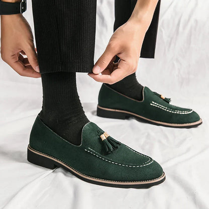 Men’s Moccasins – Suede – Tassel Detail – Classic Fit – Smart Casual Versatile Style