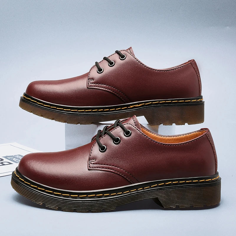 Men’s Oxford Shoes – Smooth Leather – Classic Fit – Lace-Up Formal Design