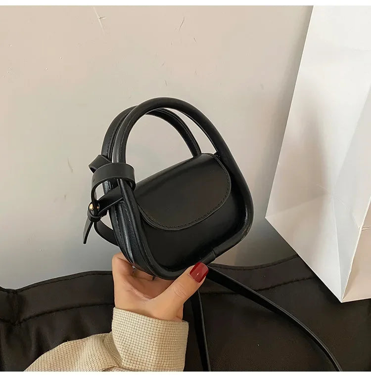 Isabella Structured Mini Bag | Flap Closure Crossbody Mini Bag