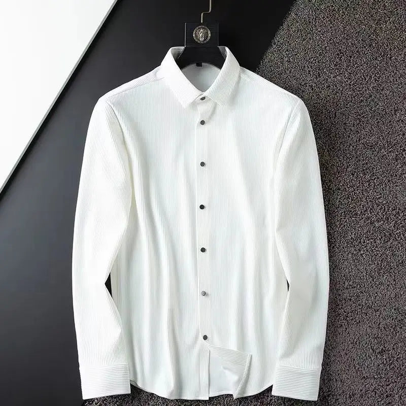 Men’s Formal Shirt – Slim Fit – Breathable Blend – Classic Collar – Business Wear