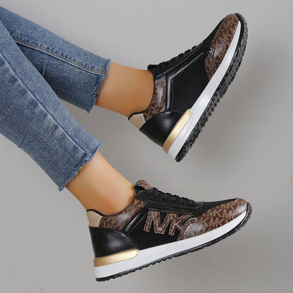Women’s Sneakers – Breathable Mesh – Cushioned Sole – Low-Top Fit