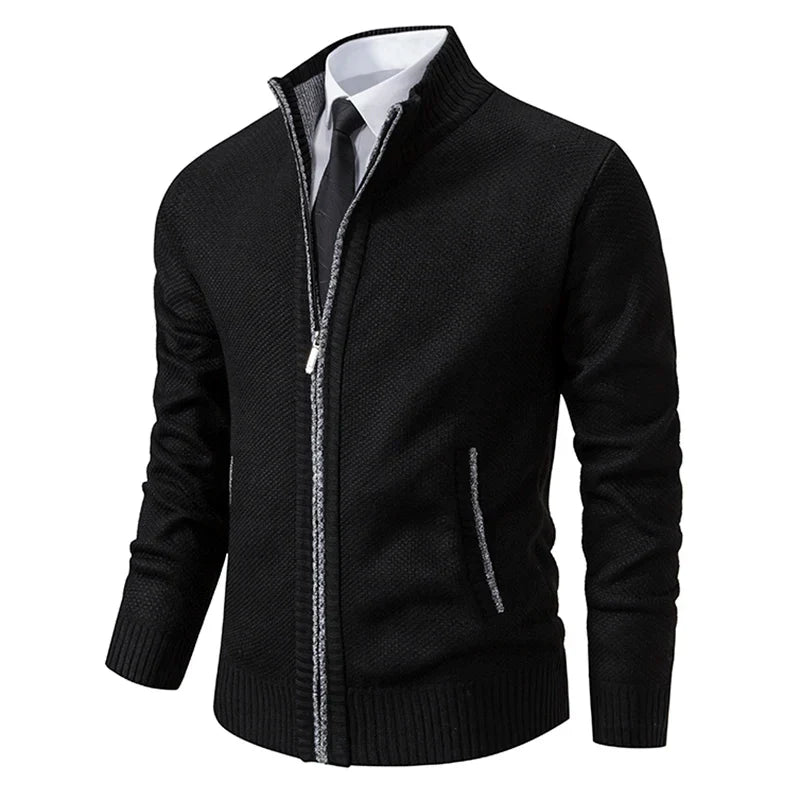 Men’s Vest – Slim Fit – Fleece – Stand Collar – Full Zip – Smart Casual Layering