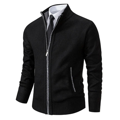 Men’s Vest – Slim Fit – Fleece – Stand Collar – Full Zip – Smart Casual Layering