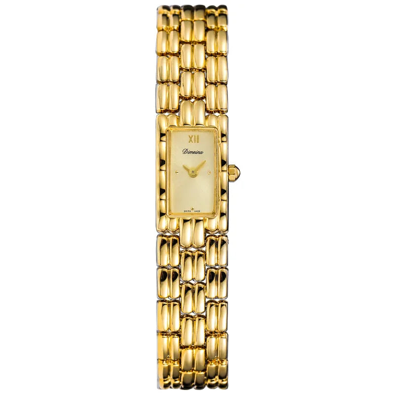 Isabella Rectangle Wristwatch | Roman Dial Link Bracelet Wristwatch