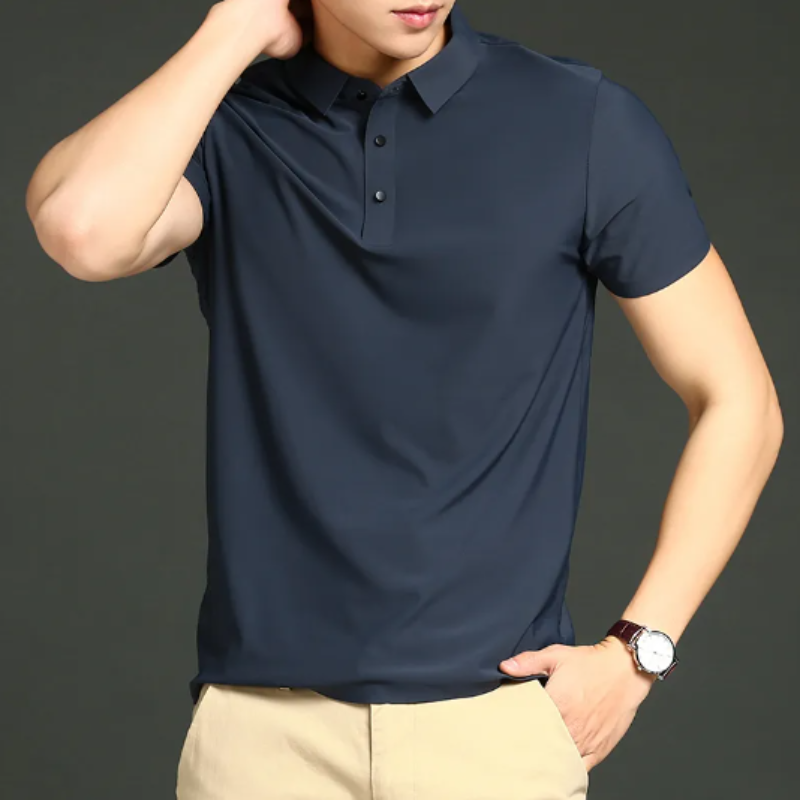 Men’s Polo Shirt – Slim Fit – Short Sleeve – Breathable Luxury Fabric
