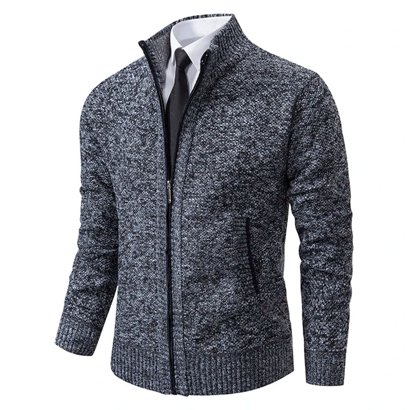 Men’s Vest – Slim Fit – Fleece – Stand Collar – Full Zip – Smart Casual Layering