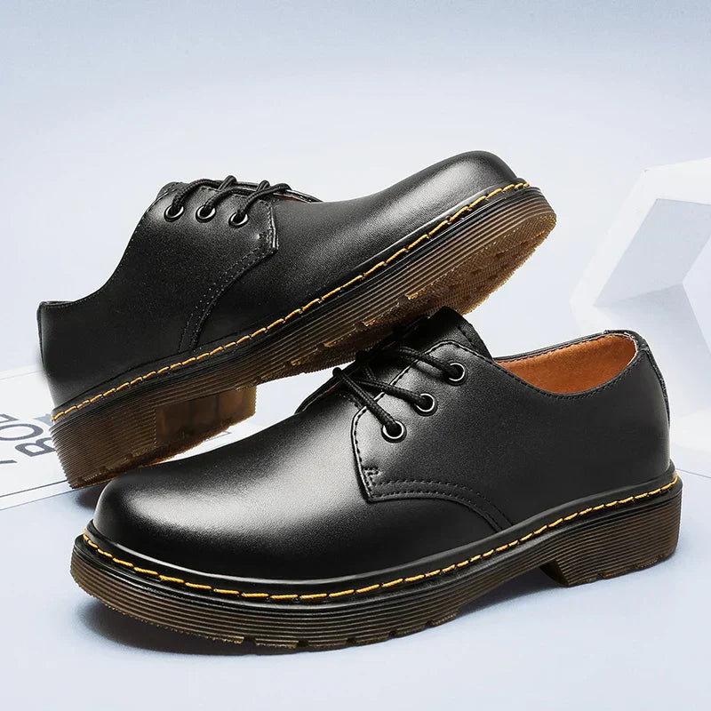 Men’s Oxford Shoes – Smooth Leather – Classic Fit – Lace-Up Formal Design