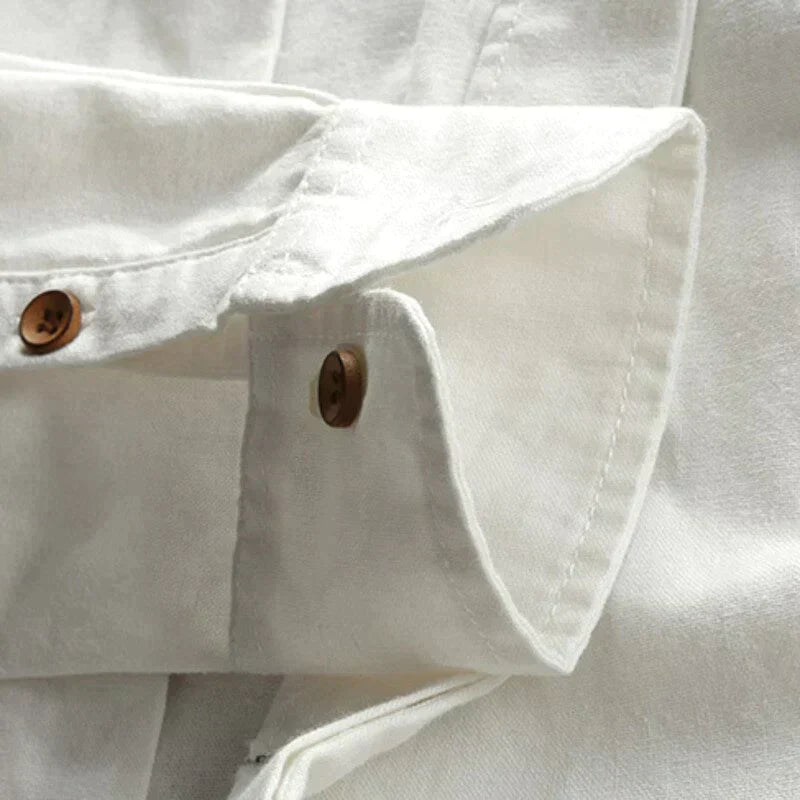 Men’s Dress Shirt – Slim Fit – Stand-Up Collar – Long Sleeve Button-Down