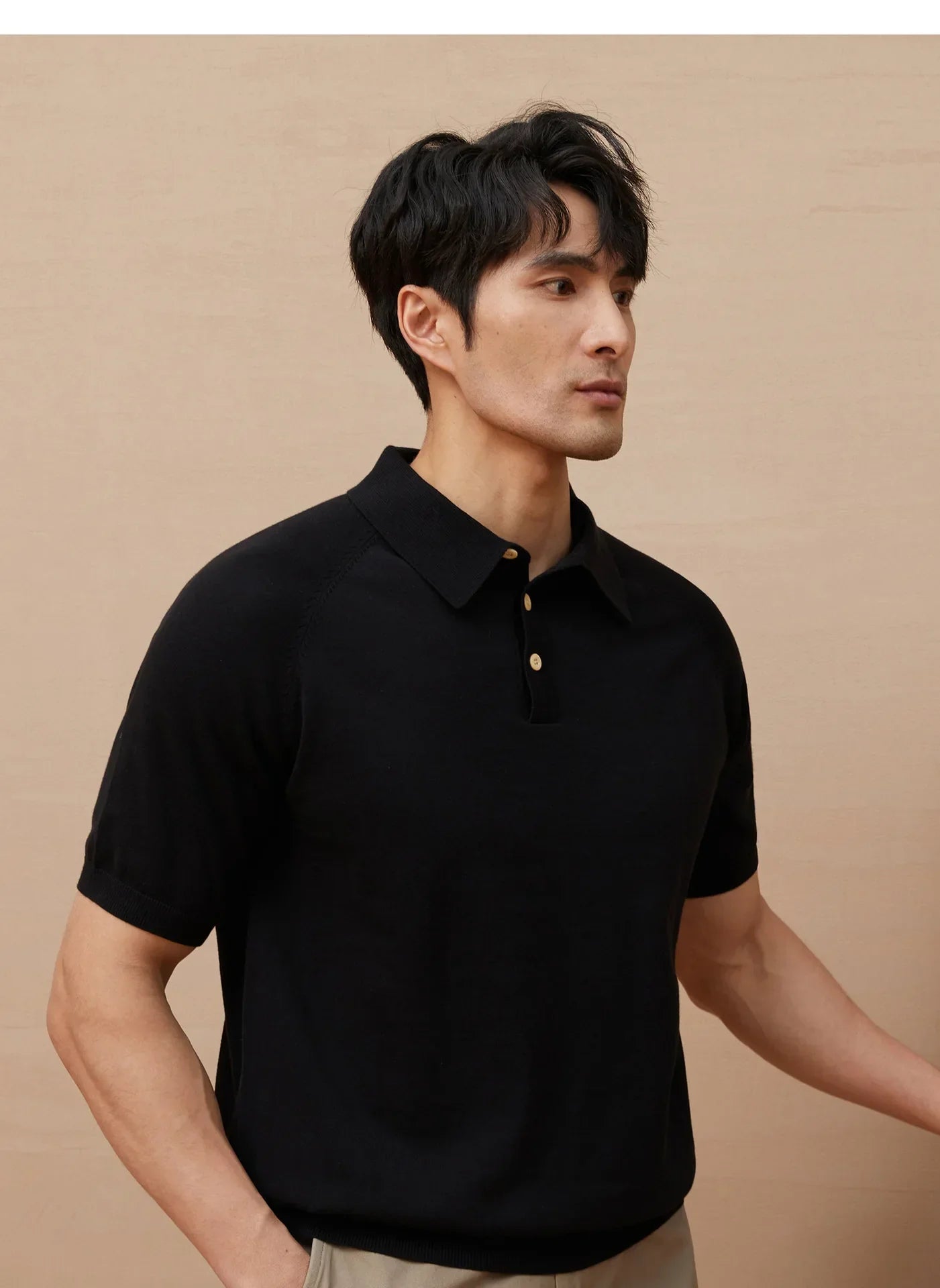 Men’s Polo Shirt – Tailored Fit – Soft Knit – Short Sleeve – Casual Smart Style