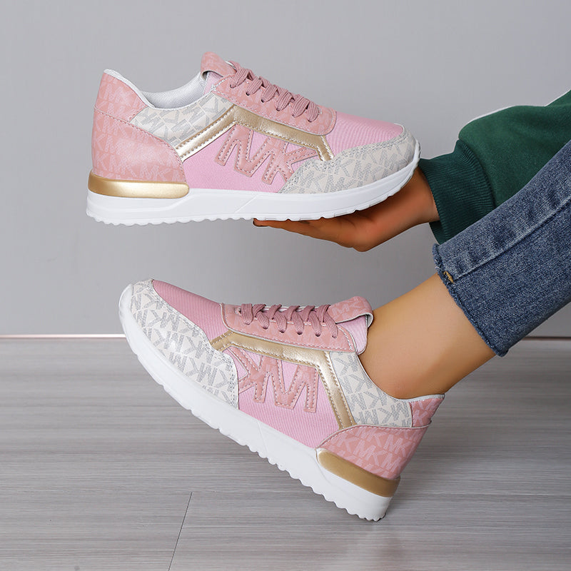Women’s Sneakers – Breathable Mesh – Cushioned Sole – Low-Top Fit