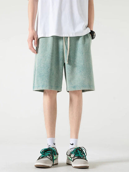 Men’s Casual Shorts – Relaxed Fit – Breathable Blend – Elastic Waist – Knee Length