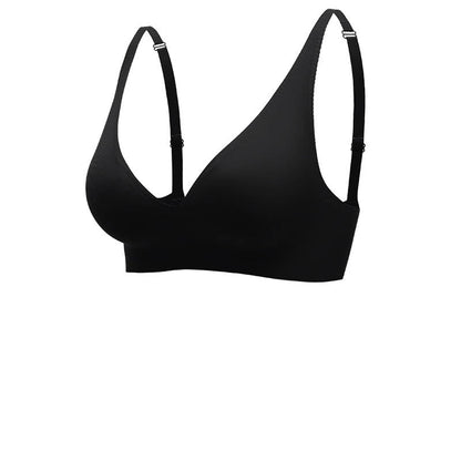 Women’s Seamless Bra – V-Neck – Wide Straps – Breathable Blend – Full Coverage Fit