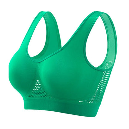 Women’s Sports Bra – High Support – Racerback Mesh – Breathable Stretch Fabric