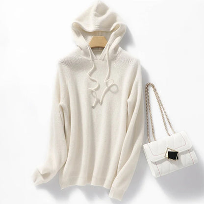 Isla Relaxed Hoodie | Ribbed Drawstring Hoodie