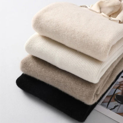 Isla Relaxed Hoodie | Ribbed Drawstring Hoodie