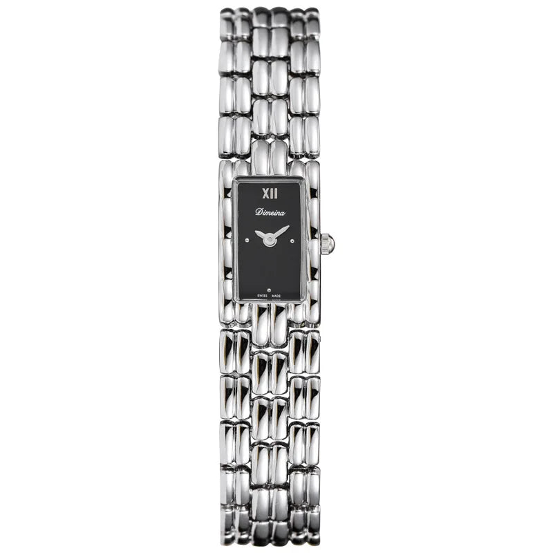 Isabella Rectangle Wristwatch | Roman Dial Link Bracelet Wristwatch