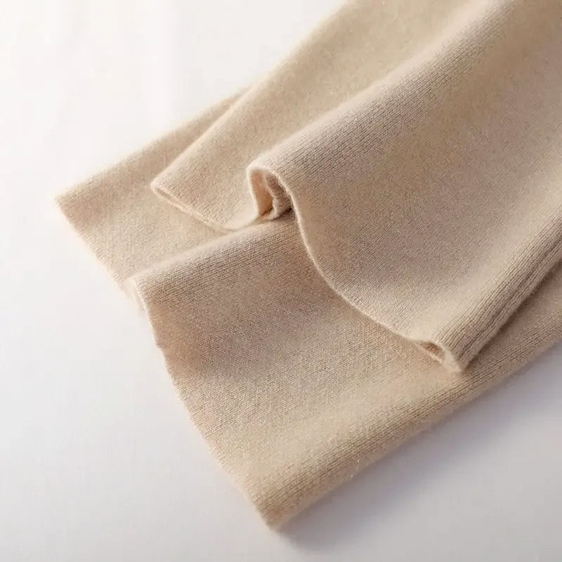 Sofia Relaxed Fit Knitted Pants | Ribbed Waistband Drawstring Pants