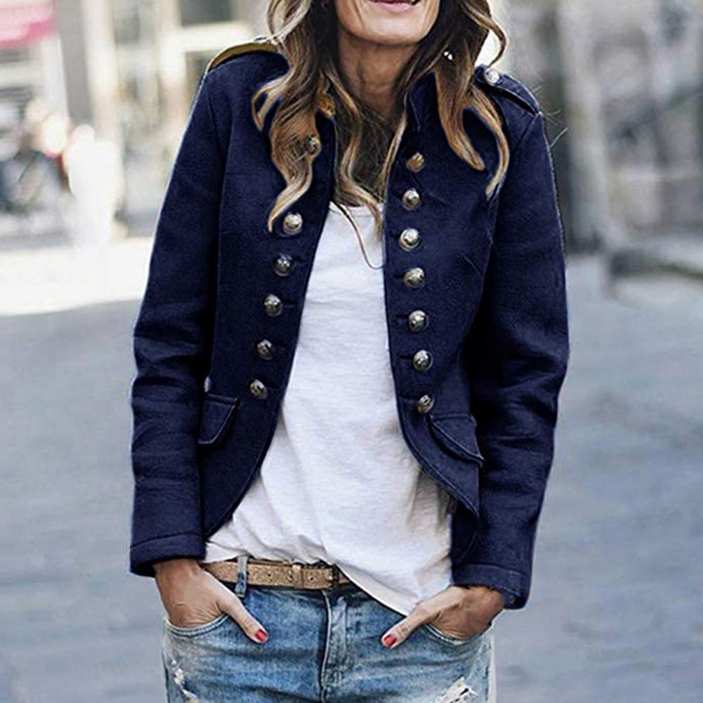 Women’s Blazer – Tailored Fit – Wool – Double-Breasted Military Style