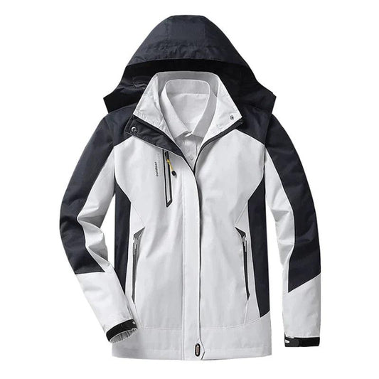 Women’s Rain Jacket – Waterproof – Medium Fit – Hooded – Zippered Pockets – Hip Length