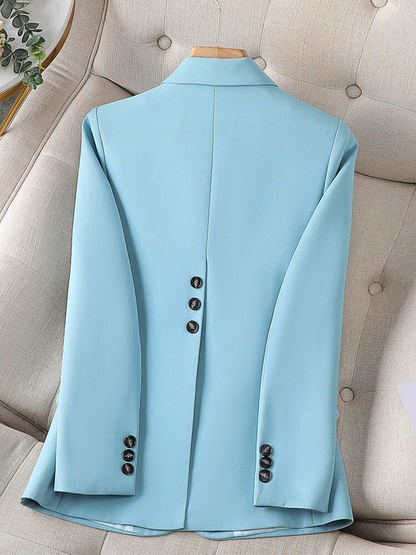 Women’s Blazer – Tailored Fit – Single-Breasted – Notch Lapel – Office Formal Wear