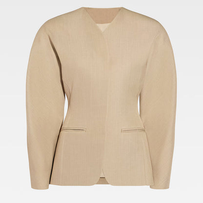 Women’s Blazer – Tailored Fit – Hidden Closure – Lightweight Woven – Minimalist Design