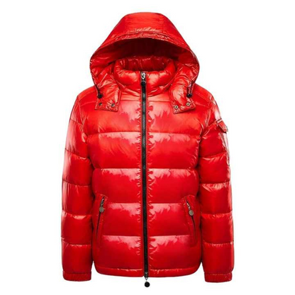 Oscar Quilted Hooded Puffer Jacket | Relaxed Fit Solid Hip-Length Jacket