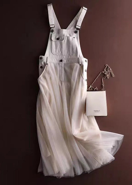 Women’s Suspender Skirt – Structured Bodice – Soft Tulle Skirt – Midi Length