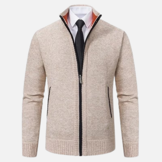 Men’s Vest – Slim Fit – Fleece – Stand Collar – Full Zip – Smart Casual Layering