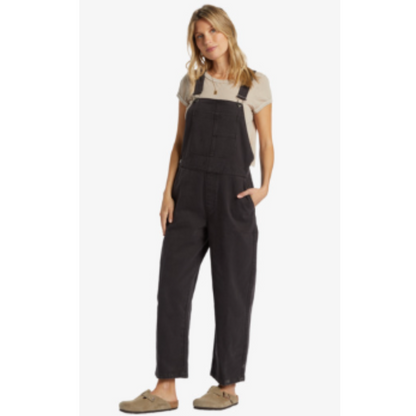 Women’s Overall – Relaxed Fit – Wide Leg – Denim Look – Utility Pocket Style