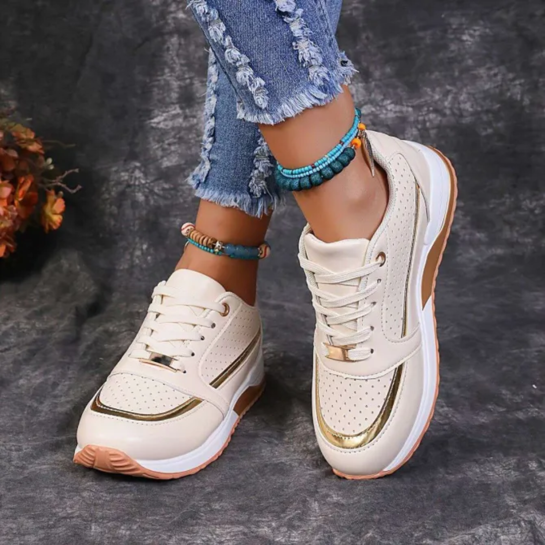 Women’s Walking Shoes – Breathable Mesh – Cushioned Sole – Low-Top Athletic Fit