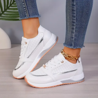 Women’s Walking Shoes – Breathable Mesh – Cushioned Sole – Low-Top Athletic Fit