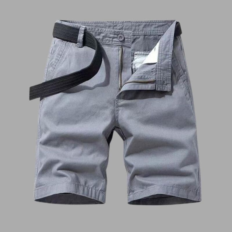 Men’s Cargo Shorts – Relaxed Fit – Breathable Blend – Belted – Multi-Pocket Utility