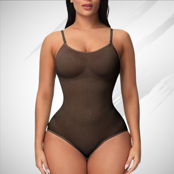 Women’s Shapewear Bodysuit – Seamless Slim Fit – Adjustable Straps – Breathable Blend