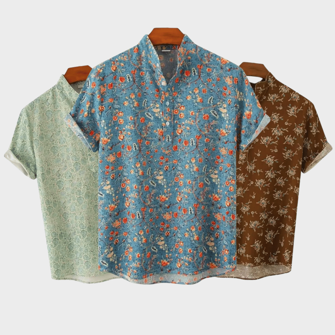 Floral Flourish: The Ultimate Short-Sleeve Shirt for Effortless Style for Men