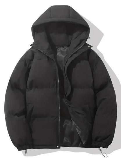 Isla Oversized Puffer Jacket | Hooded Quilted Hip-Length Jacket