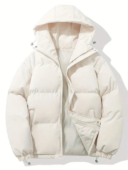 Isla Oversized Puffer Jacket | Hooded Quilted Hip-Length Jacket