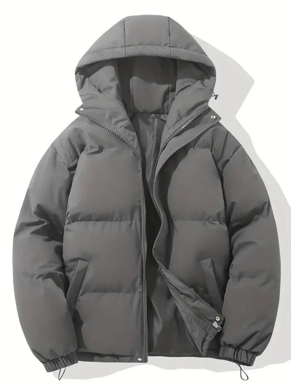 Isla Oversized Puffer Jacket | Hooded Quilted Hip-Length Jacket