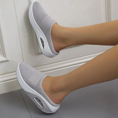 Women’s Orthopedic Wedge Sandals – Slip-On – Cushioned Sole