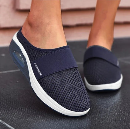 Women’s Orthopedic Wedge Sandals – Slip-On – Cushioned Sole