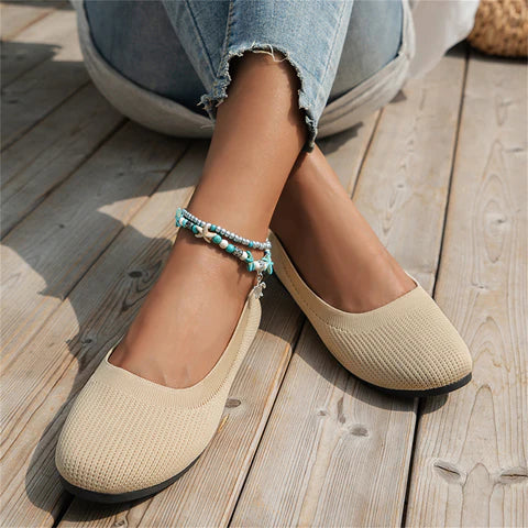 Women’s Slip-On Shoes – Breathable Knit – Orthopedic Support – Casual Fit